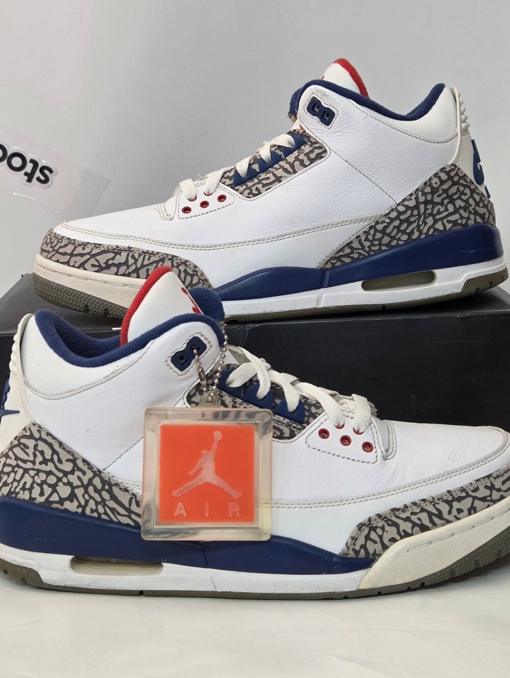 Jordan Air Jordan 3 Retro OG True Blue White/Blue/Red/Gray 2016 854262-106 Sz 10